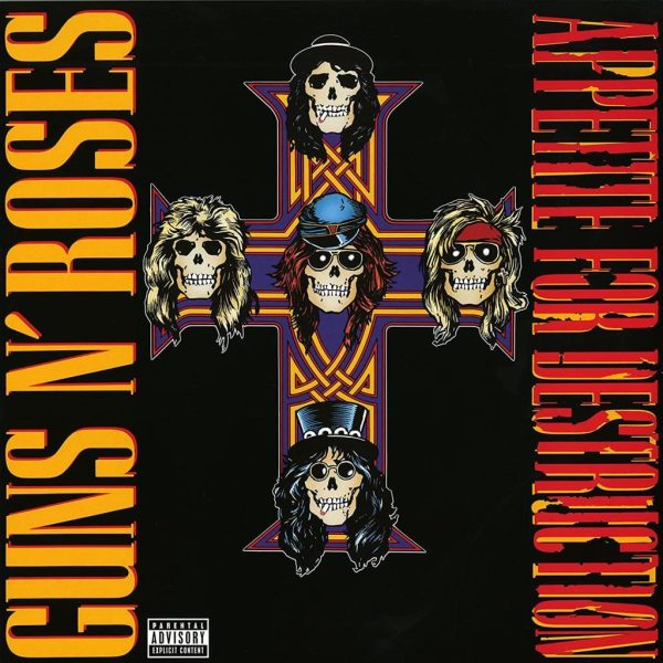 Guns N' Roses Appetite For Destruction vinyl record LP