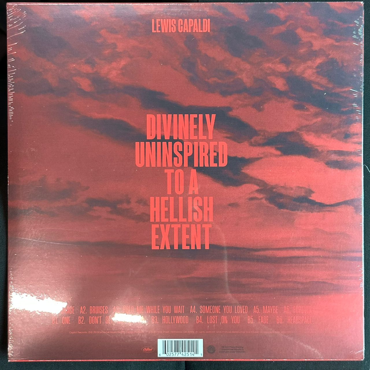Lewis Capaldi Divinely Uninspired to a Hellish Extent LP Vinyl Record Album  New