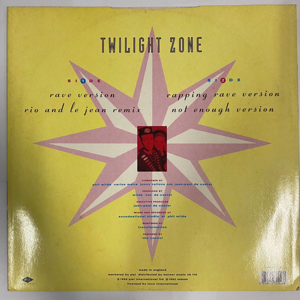 2 Unlimited ' Twilight Zone Vinyl