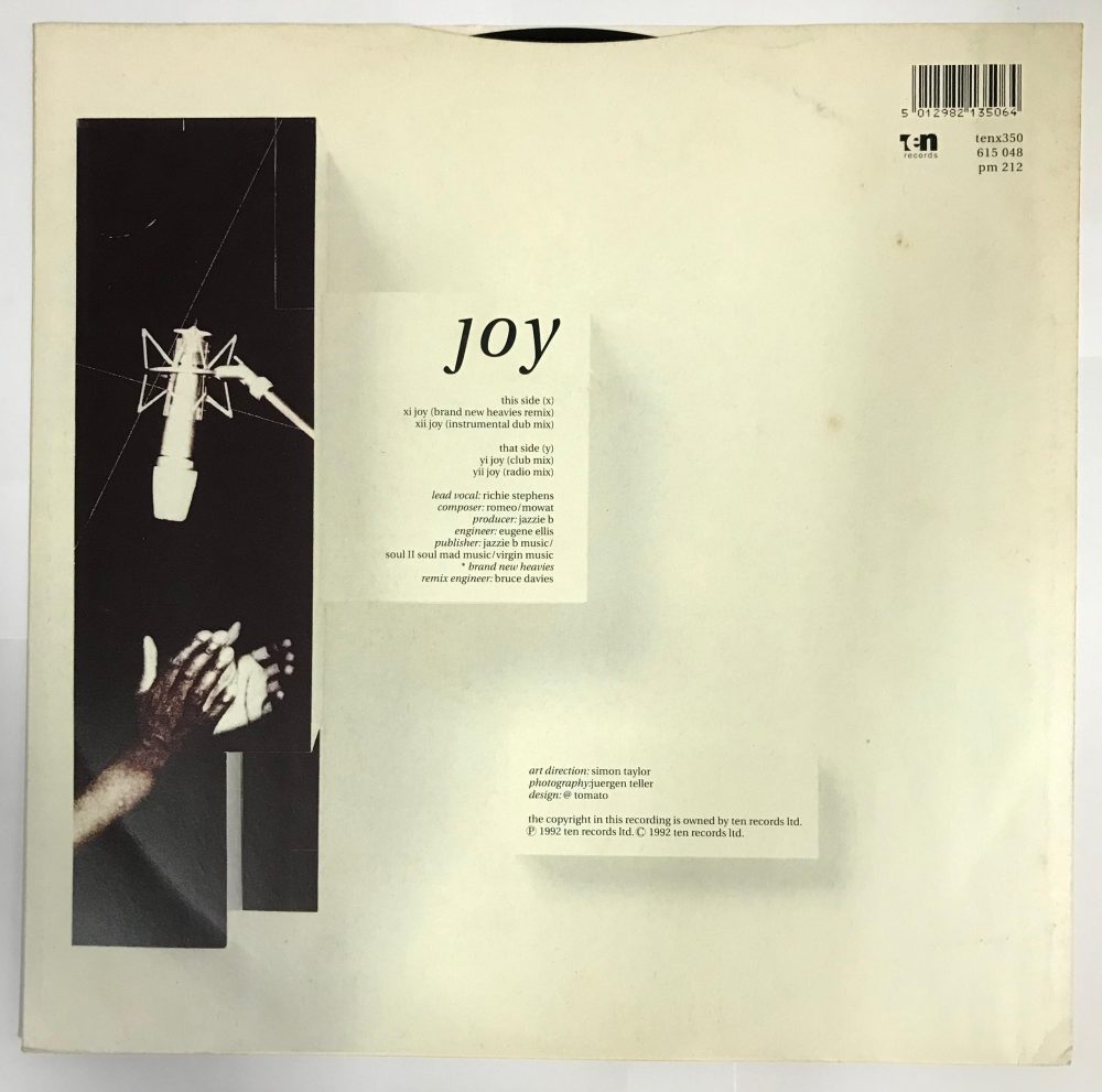 Soul II Soul - Joy Vinyl