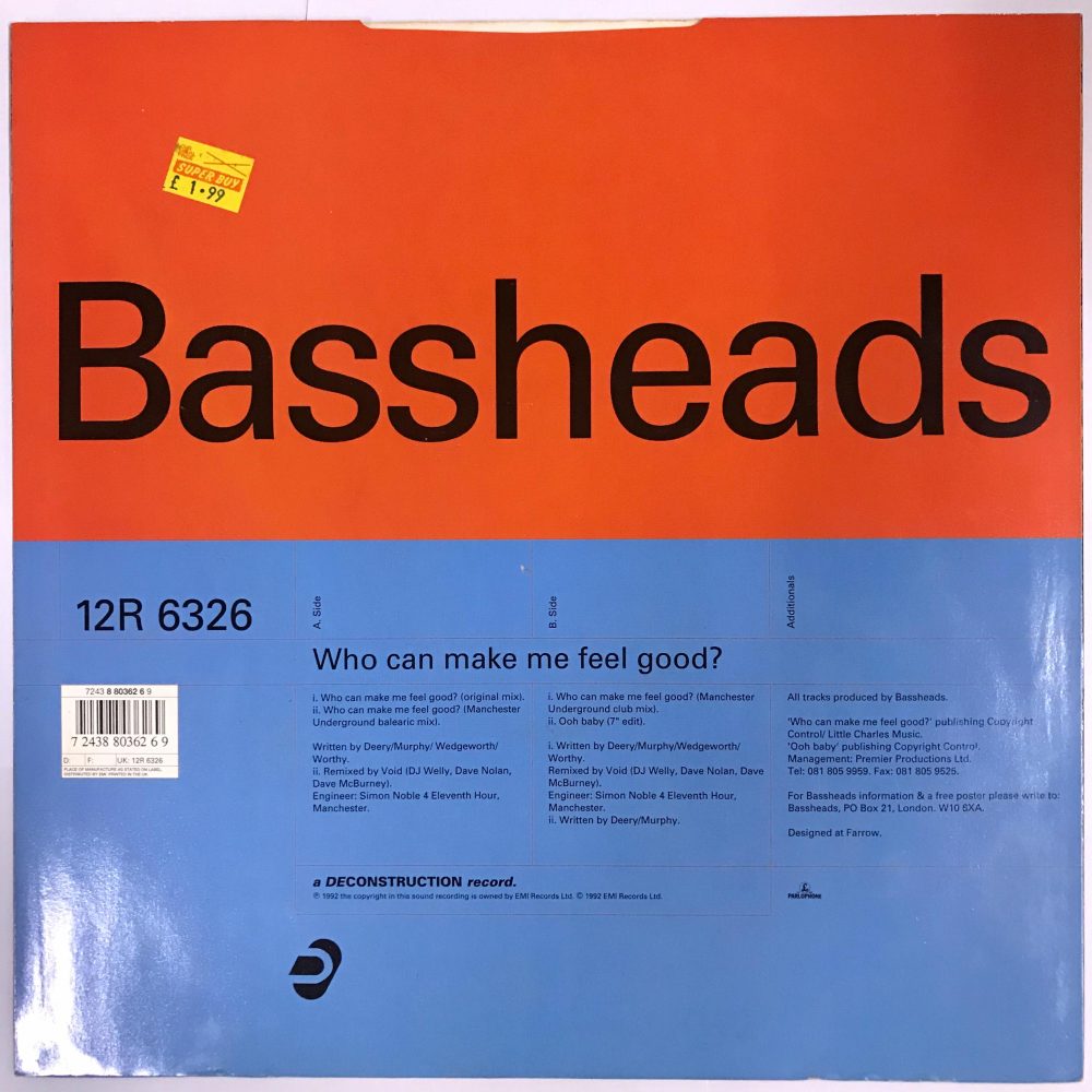 Bassheads - Who Can Make Me Feel Good? Vinyl