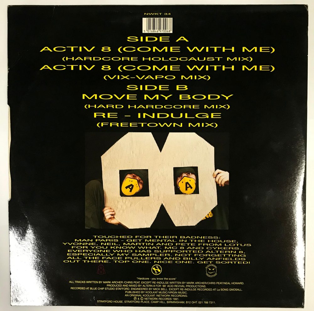 Altern 8 - Activ 8 (Come With Me) Vinyl