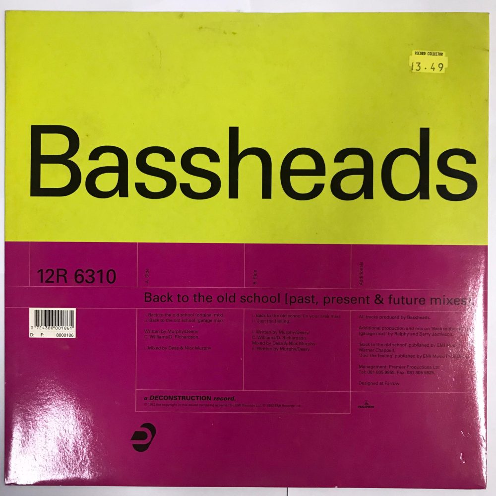 Bassheads - Back To The Old School Vinyl