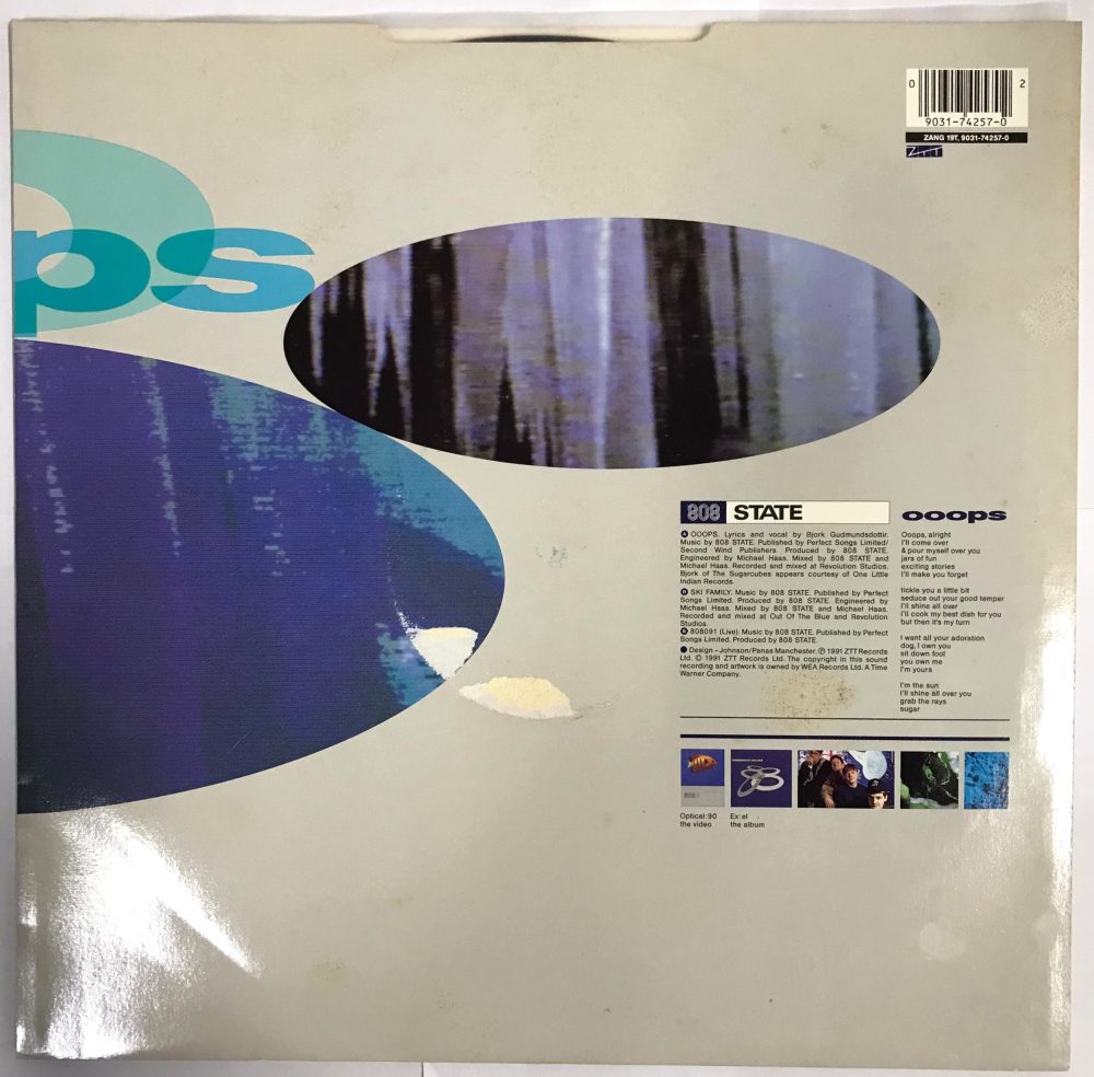 808 State Featuring Bjork - Ooops Vinyl