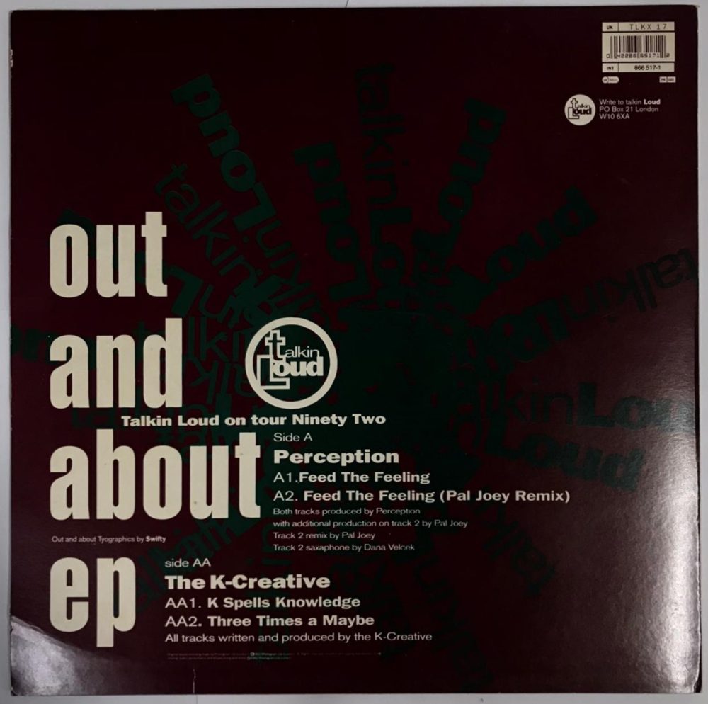 The K-Creative And Perception - Out And About EP Vinyl