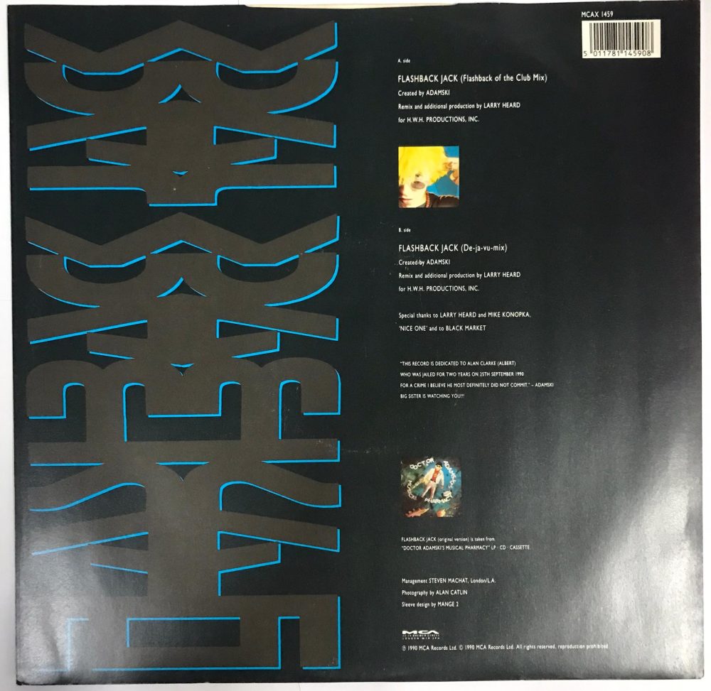 Adamski - Flashback Jack (12" Remix) Vinyl