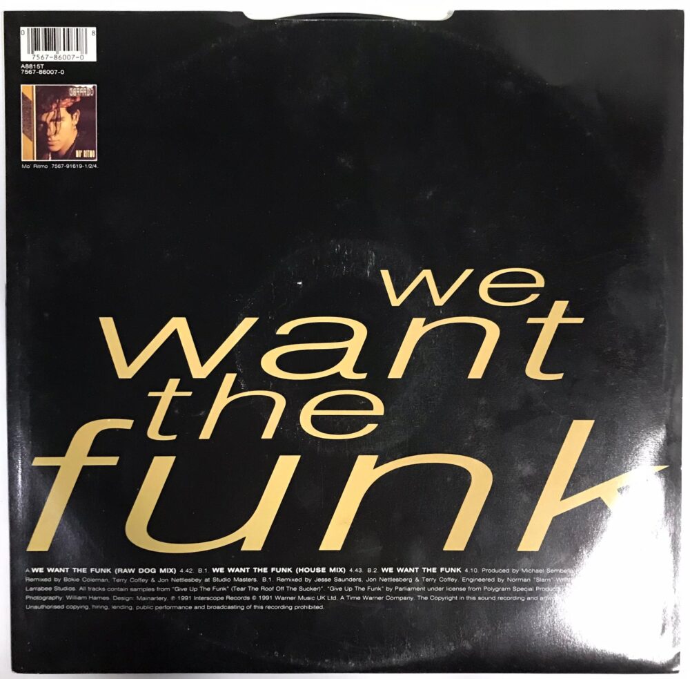 Gerardo_We Want The Funk_12"Single_45RPM_Vinyl_Record