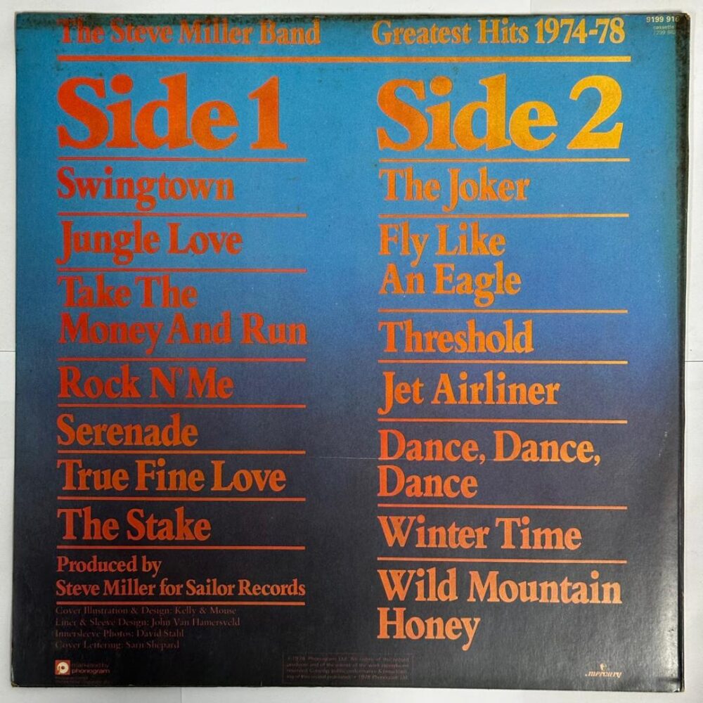 Steve Miller Band Greatest Hits 1974-78