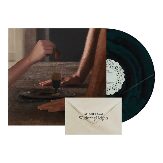 Charli XCX - Wuthering Heights_Black_Green_Marbled_Vinyl_LP_Record